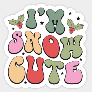 Im snow cute Sticker